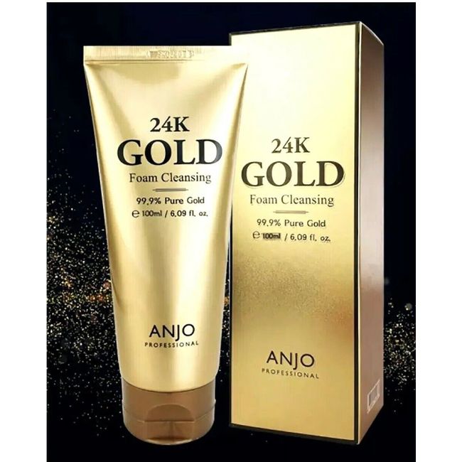 ANJO 24K Gold Foam Cleansing 100ml [Us Seller]