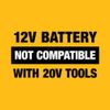 DEWALT 12V MAX 5Ah Battery, Lithium-Ion, 2-Pack (DCB126-2)