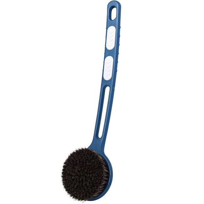 SANBI B-203 Natural Hair Body Brush, Made in Japan, B Series, Regular, Blue