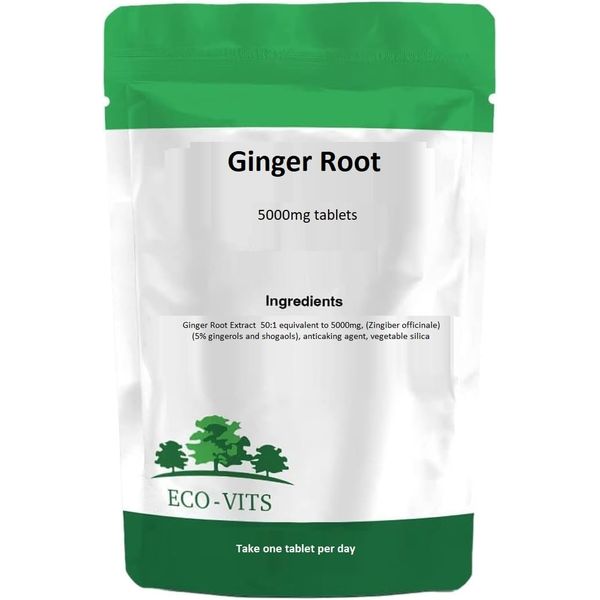 ECO-VITS Ginger Root 5000mg tablets (240)