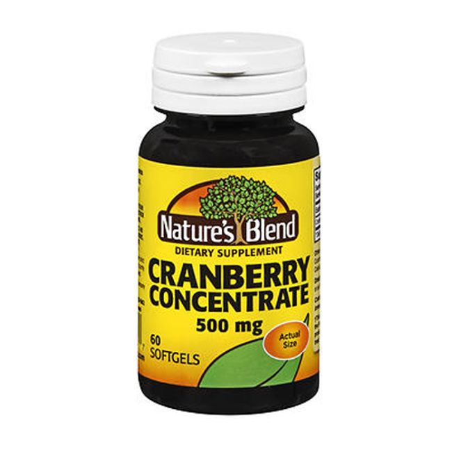 Nature's Blend Cranberry Concentrate Softgels 500 mg Count of 1 By Nature's Blen