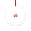 CafePress Pizza Slice 4" Round MDF Wood Ornament