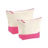 Westford Mill W544 Dipped Base Canvas Accessory Bag - Size M, Natural / black