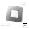 Exclusive Stainless Steel Square Square Radiator Rosette - Single Rosette for Railing Heating (Square: 30 mm)
