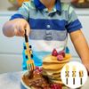 Sarini 3PCS Bulldozer Shovel Tableware With Fork And Spoon Shape Construction Site Motif