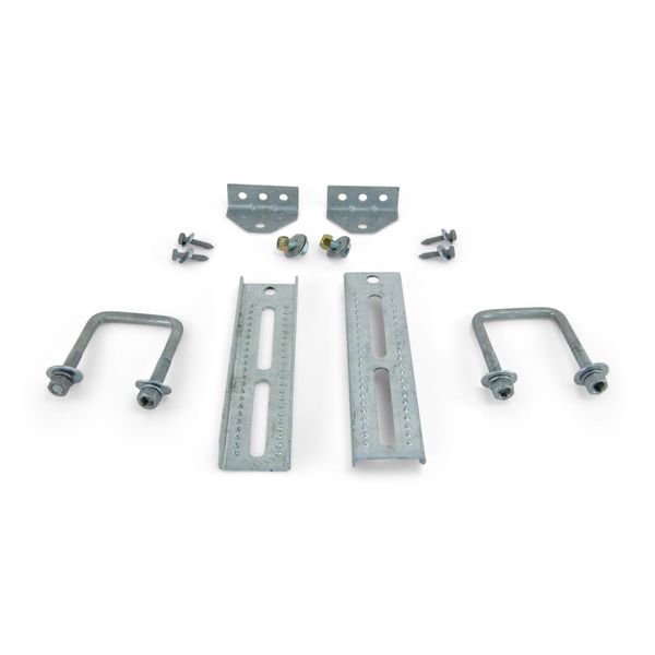 Sturdy Built (2) 10" Galvanized Swivel Top Bunk Bracket Kit with Hardware for 3x3 Boat Trailer Crossmember