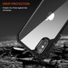 TENDLIN Compatible with iPhone XS MAX Case Crystal Clear Hard Back Soft Bumper Protective Case (Black)