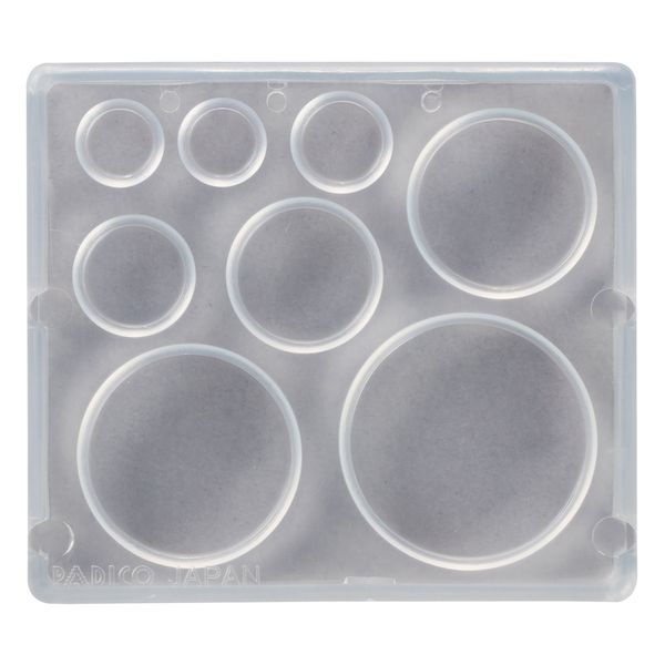 Padico Soft Mold 404219 Resin Mold, Circular Plates