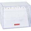 Brunnen Index Card Box A6 Filled, Transparent