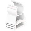 Easy Opening Clip for Surface Mounting, Connectable to 25 mm, 25 mm Diameter, White (Ref 1013145)