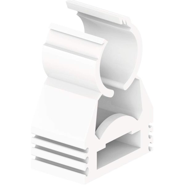 Easy Opening Clip for Surface Mounting, Connectable to 25 mm, 25 mm Diameter, White (Ref 1013145)