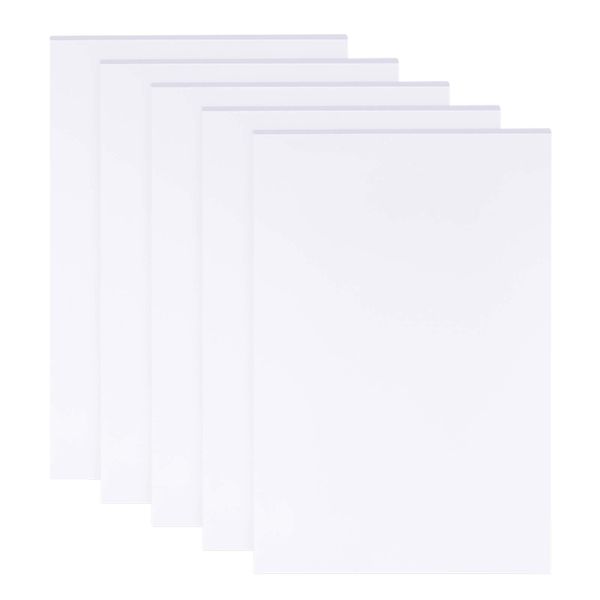 BENECREAT 5 Sheets 3mm White Foam Boards 30x20cm Rectangle Foam PVC Sheet Poster Board Mount Board for Mounting, Crafts, Modelling, Art, Display, School Projects