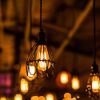 Heated Ceramic Lampshade Light Bulb Protector Cage Gold Fixture Pendant Lantern