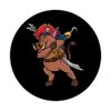 Dabbing Pirate Warthog Halloween PopSockets Swappable PopGrip