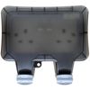 Waterproof Outdoor Double Switched Power Socket IP66 2 Gang Electrical Plug Socket with Lockable Lid