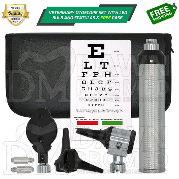 Professional 2-in-1 Ear Scope Set Multi-Function Otoscope For Ear Nose & Eye Kit