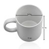 Pickleball gifts 11 oz. white ceramic cup. Pickleball mug.