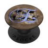 E Blue Skull Skeleton Dead Horror Initial Monogram Letter PopSockets Swappable PopGrip