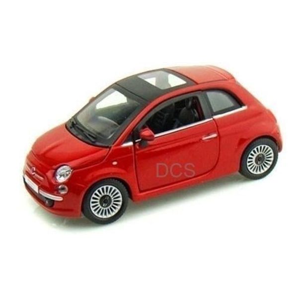 Motormax  Fiat Nuova 500 Red 1/24 Diecast cars New In Box 73373RD