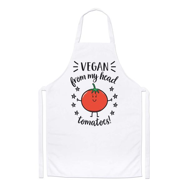 Vegan from My Head Tomatoes Chefs Apron