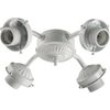 quorum lighting Accessory - 10 Inch 36W 4 LED Ceiling Fan Light Kit-White Finish