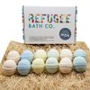 Refugee Bath Co. Mens Variety Bath Bombs, 2.5 oz Each, Cocoa Butter and Plant Based Ingredients, Vegan, Support Refugee Employment in The USA, Made in The USA
