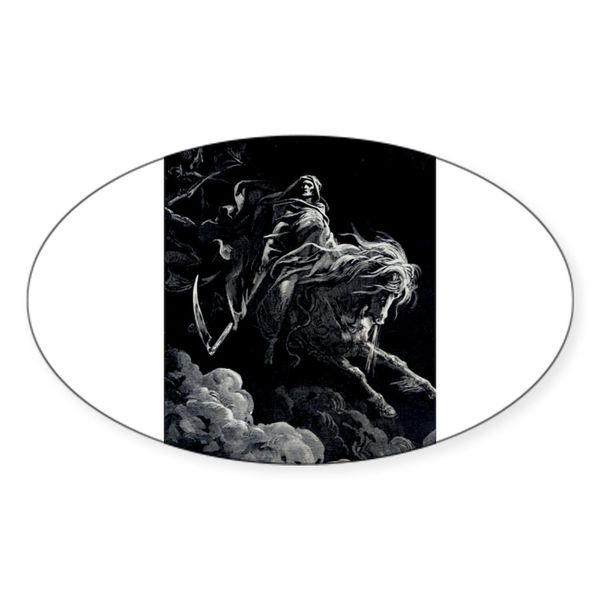 CafePress Death Angel Sticker (Oval 10 pk)