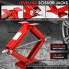 4Pcs 5000lbs RV Trailer Stabilizer Leveling Scissor Jacks w/ Speed Crank Handle