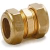 Straight Coupling Brass Compression Fittings 15mm Multi Packs (1), (2), (3), (4) (2)