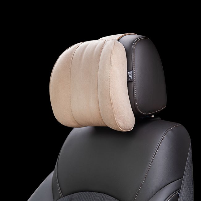 Forbell Car Headrest Pillow Suede Fabric Car Neck Pillow Car Seat Pillow  Rest Headrest Memory Foam Headrest Car Headrest