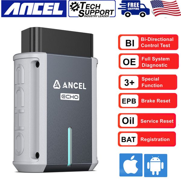 Wireless OBD2 Scanner Car Diagnostic Tool for iOS & Android All Softwares Free 
