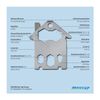 Gift Item: ROMINOX Key Tool // House - 21 Functions, Move, Move, Topping Proof, Keytool Keyring, Stainless Steel Multitool, Multifunction Tool