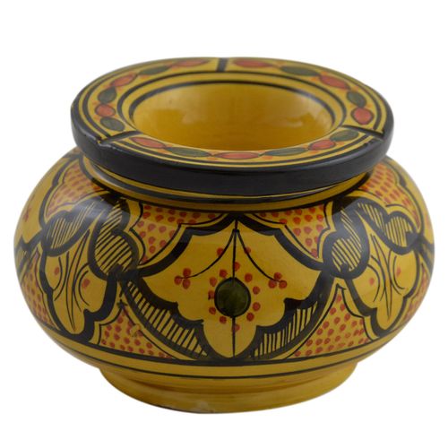 Moroccan Handmade Ceramic Ashtrays Smokeless Cigar Exquisite design with Vivid Colors X-large