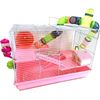 Large 3-Level Dwarf Hamster Expandable & Customizable Habitat House Critter Cage