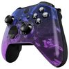 eXtremeRate Solid Replacement Faceplate Shell for xbox one elite series 2 (Model 1797) Controller, Soft Touch Front Shell Case & Accent Ring for xbox elite series 2 core controller [Blue and Purple