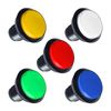 Rovella 2pcs White Momentary Push Button 46mm Round 12V LED Illuminated Switch Self-Resetting Round Micro Switch