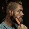 Beard Brush by ZilberHaar - Stiff Boar Bristles - Beard Grooming Brush for Men - Straightens and Promotes beard growth - Works with Beard Oil and Balm to Soften Beard – For beard kits - 6 inches long
