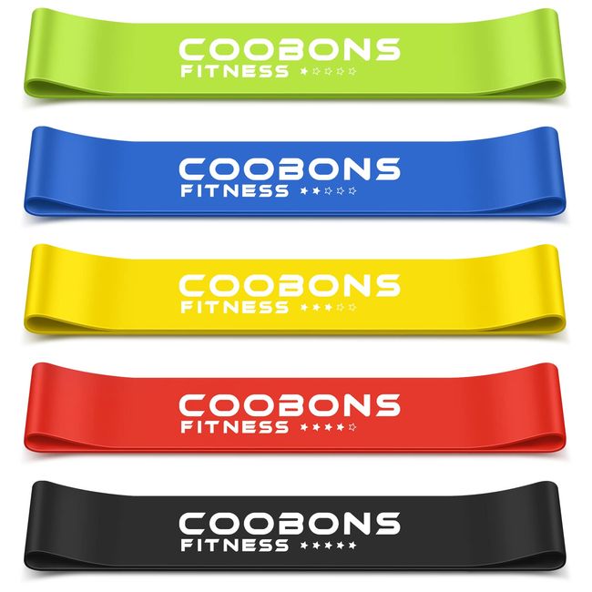 Resistance Bands for Women and Men - Exercise Loop Bands for Yoga, Pilates, Rehab, Fitness and Home Workout, Strength Bands for Booty (50LBS)