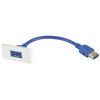 Av: Link | Wall Plate Module - USB3.0 Type-A Socket To Female Tail