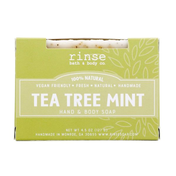 Tea Tree Mint Natural Handmade Soap Boxed