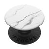 PopSockets Elegant White Marble-Look - Black Grey White - Simple Modern PopSockets Swappable PopGrip