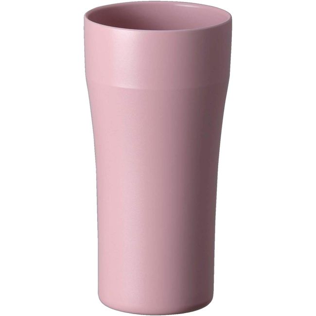 Kyocera CTB-420-PK Tumbler, 14.2 fl oz (420 ml), Ceramic Processing, Vacuum Insulated, Dishwasher Safe, Coffee, Beer, Shochu, Non-Condensation, Pink