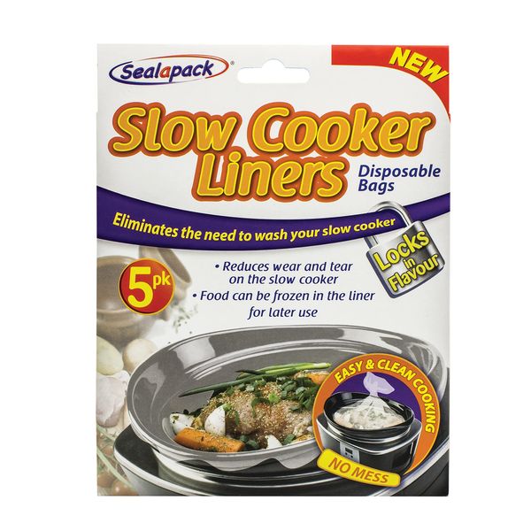 Sealapack Slow Cooker - Flavour Lock Liners, Pack Of 5