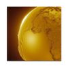 Abstract Relief in a Globe – Gold Tones