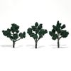 Dark Green Ready Made Trees 4" - 5" Woodland Scenics