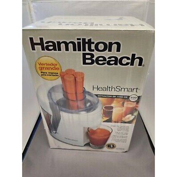 Hamilton Beach 400 Wt Health Smart Fruit Vegetable Juice Extractor White 67804