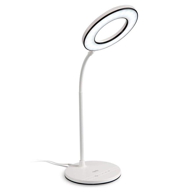 Miady LED Desk Lamp Eye-Caring Table Lamp, 3 Color Modes with 4 Levels of Brightness, Dimmable Office Lamp with Adapter, Touch Control Sensitive, 360° Flexible