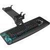Height Adjustable Mouse & Keyboard Tray under Desk, 28X10'' Large Slide Out Swiv