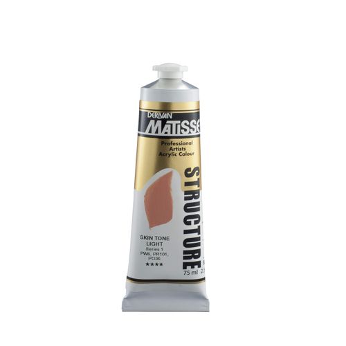 Matisse Structure Heavy Body Acrylic Paint High Viscosity Acrylics - 75 ml Tube - Skin Tone Light