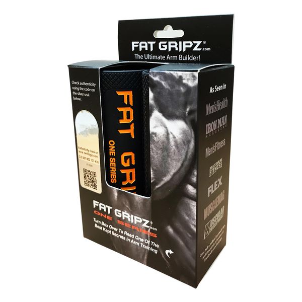 Fat Gripz One (1.75” Outer Diameter) (Black/Orange)